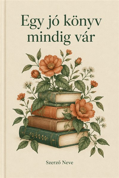 Egy jó könyv mindig vár – könyvborító